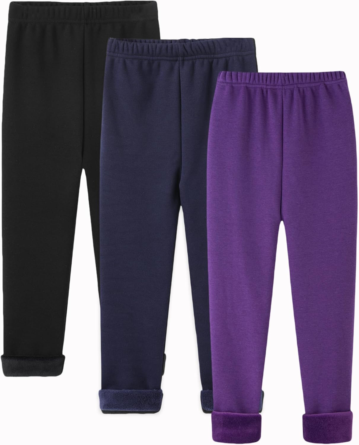 Girls Winter Leggings Thick Cotton Fleece Lined for Warmth