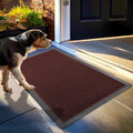 Red Mesh Quick-Dry Door Mat 23x35 in - Heavy-Duty Dirt Trapper