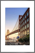 16x24 Aluminum Picture Frame with Removable Mat - Sleek Black Frame