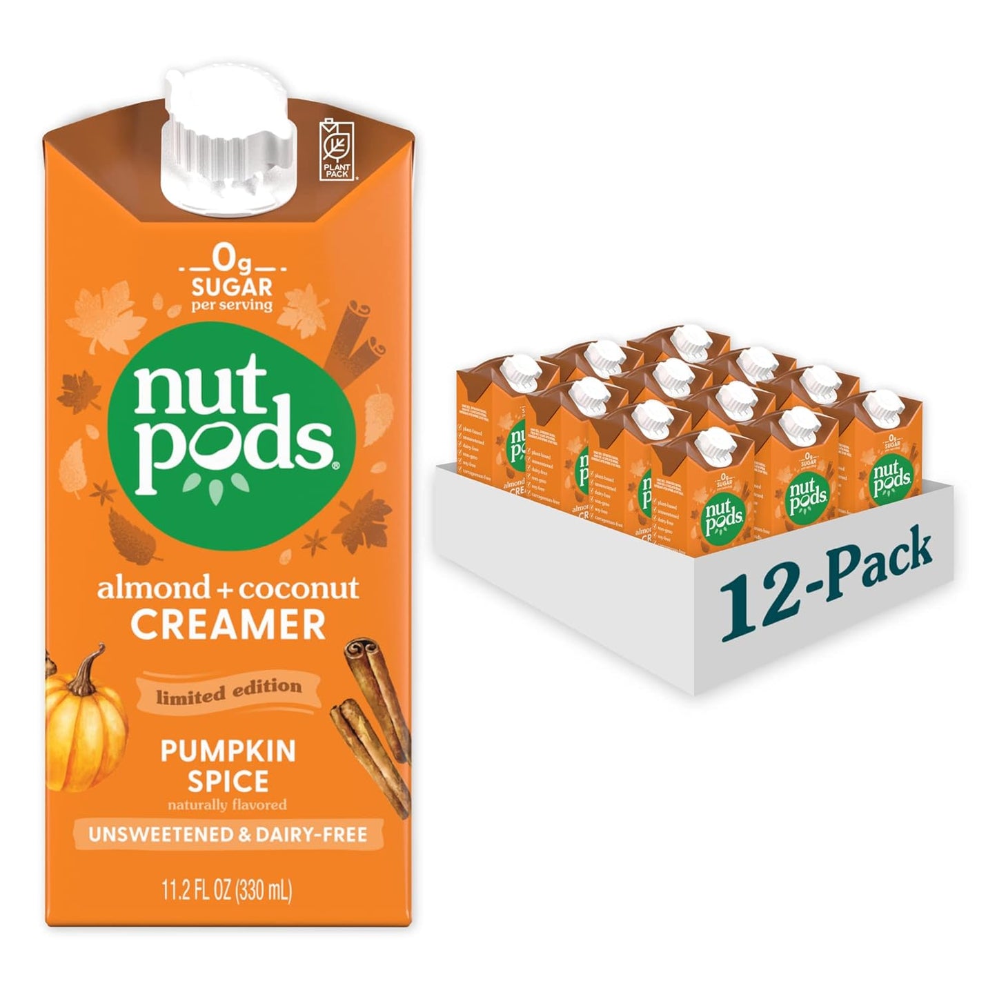 nutpods Pumpkin Spice Creamer - Unsweetened Dairy-Free Delight