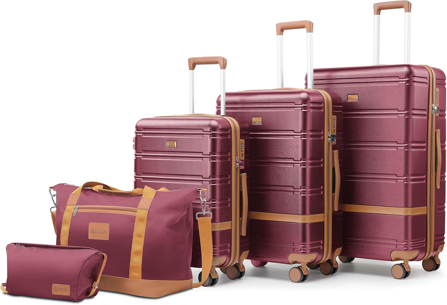 Luggage Sets 3 Piece with Spinner Wheels for Effortless Travel