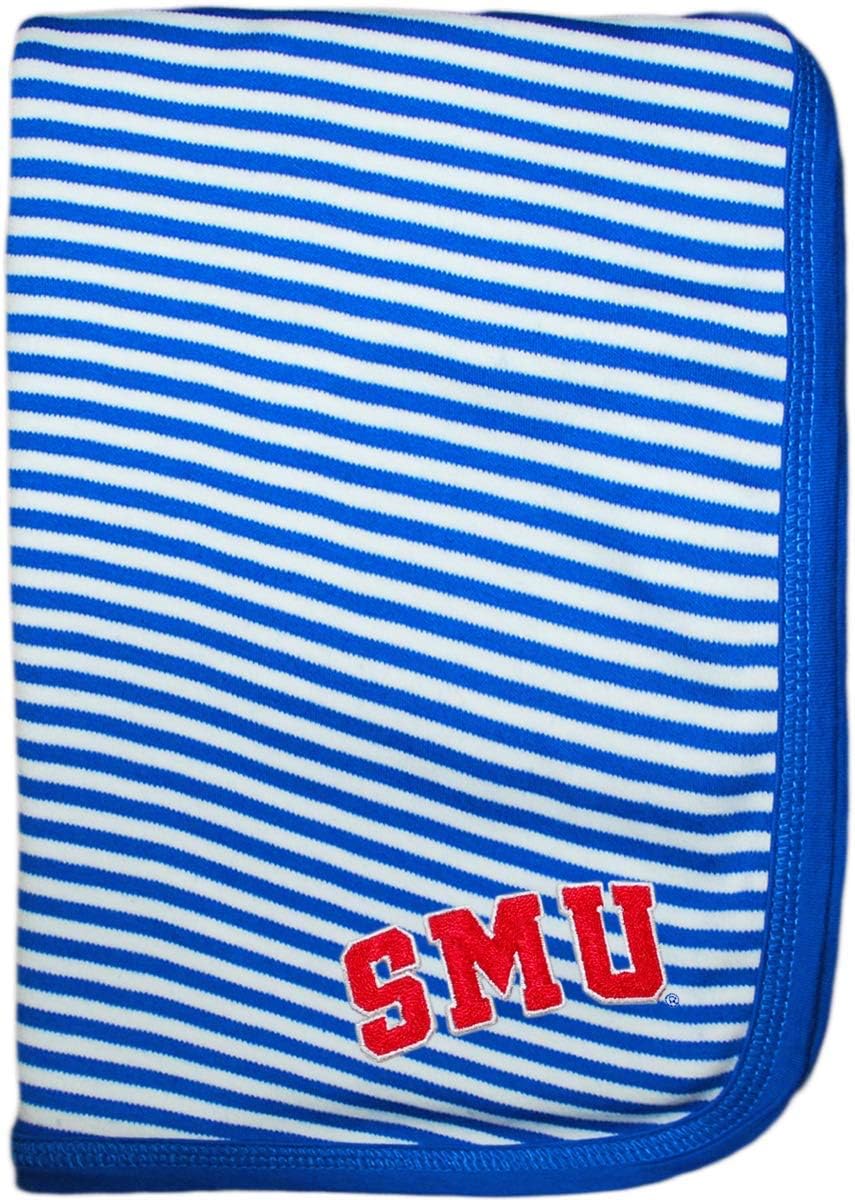 SMU Striped Baby and Toddler Blanket - Soft Cotton Comfort