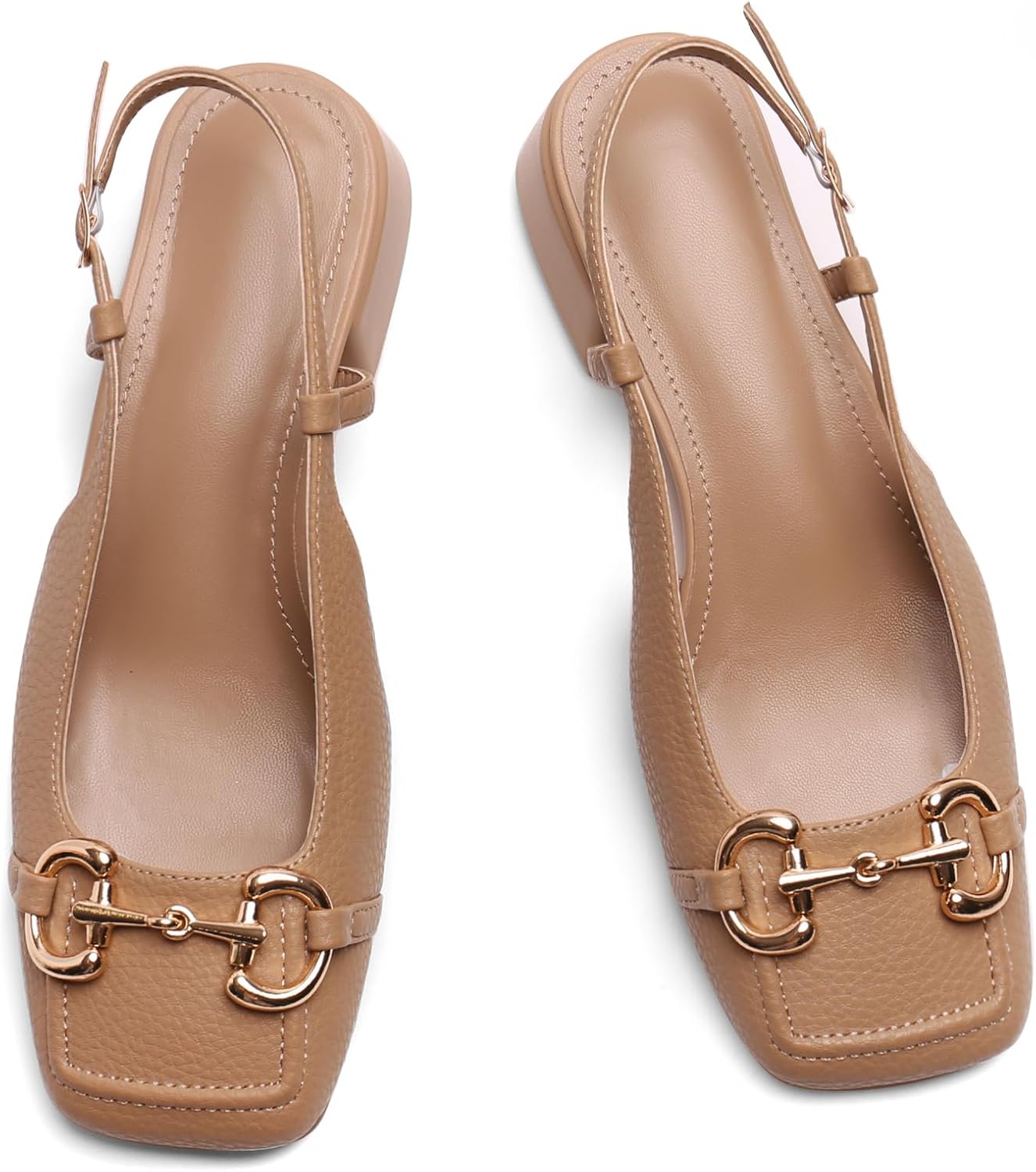 Slingback Mary Jane Heels for Women with Low Block Heel Style
