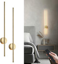 Battery Operated Modern Wall Sconces - Dimmable Wireless Set of Two