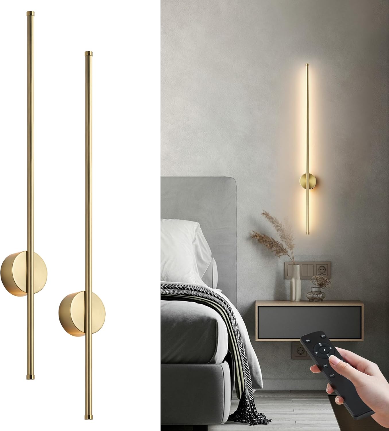 Battery Operated Modern Wall Sconces for Cozy Ambiance