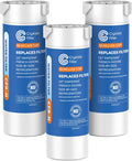 Crystala Filters Replacement for XWFE Refrigerator Water Filter - Pack