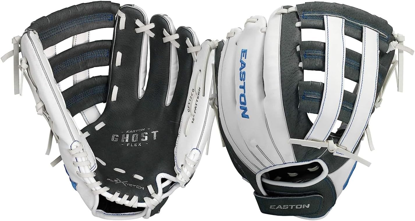 Easton Ghost Flex Youth Softball Glove for Beginners 10-12 in