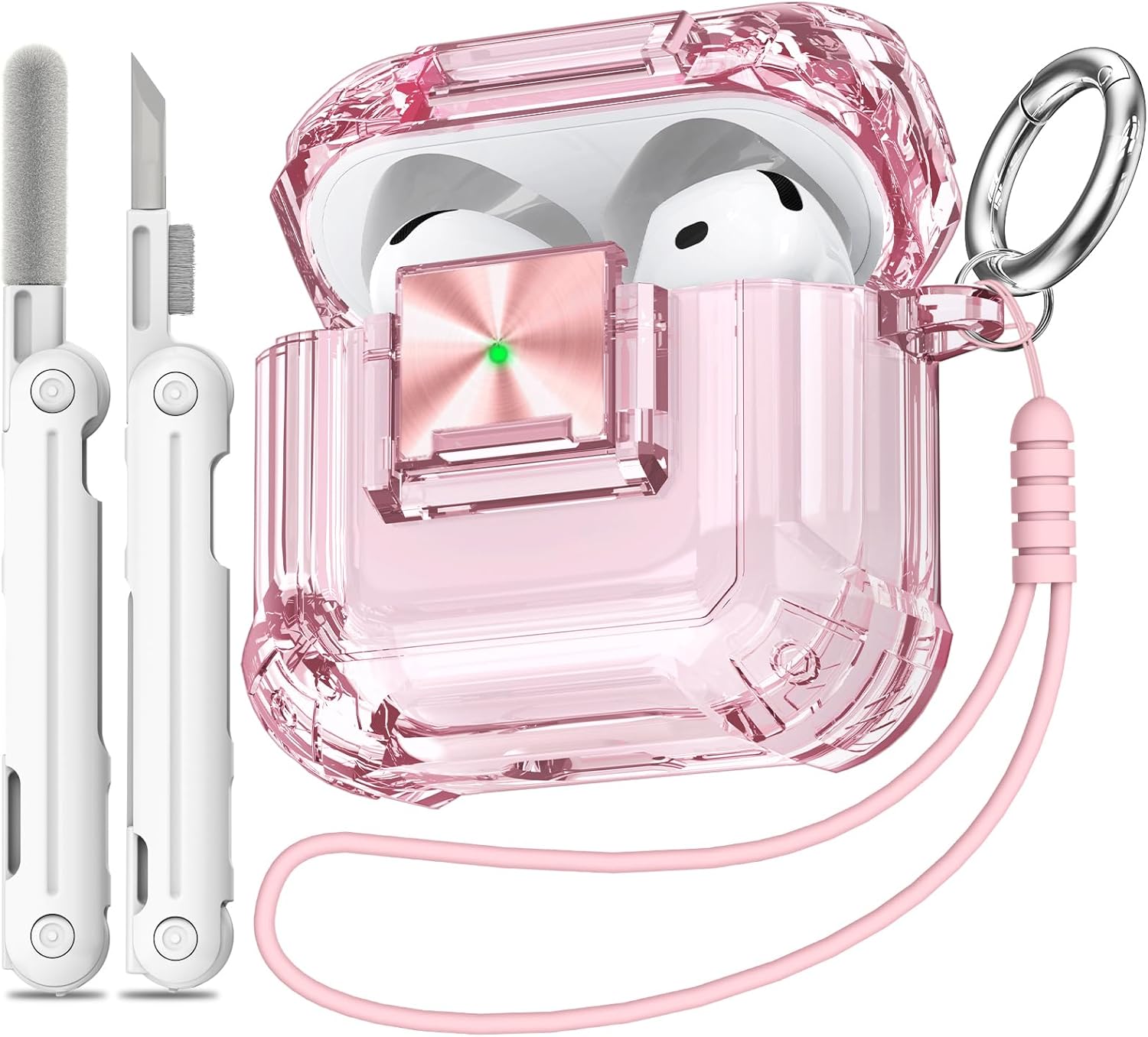 Secure & Stylish AirPods 4 Case Bundle - Girly Pink - 35 characters