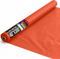 Orange Plastic Table Cover Roll 40in x 300ft - Thick Disposable