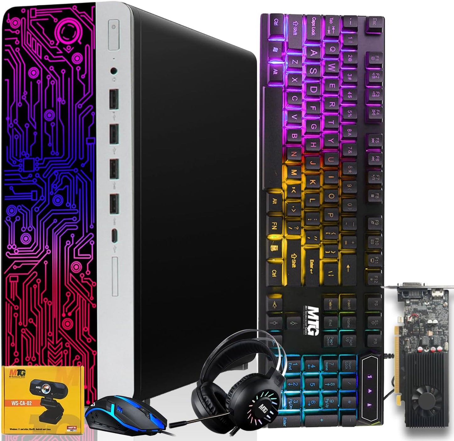 HP G3 Gaming Desktop PC with Intel Core i7 and RGB Accessories