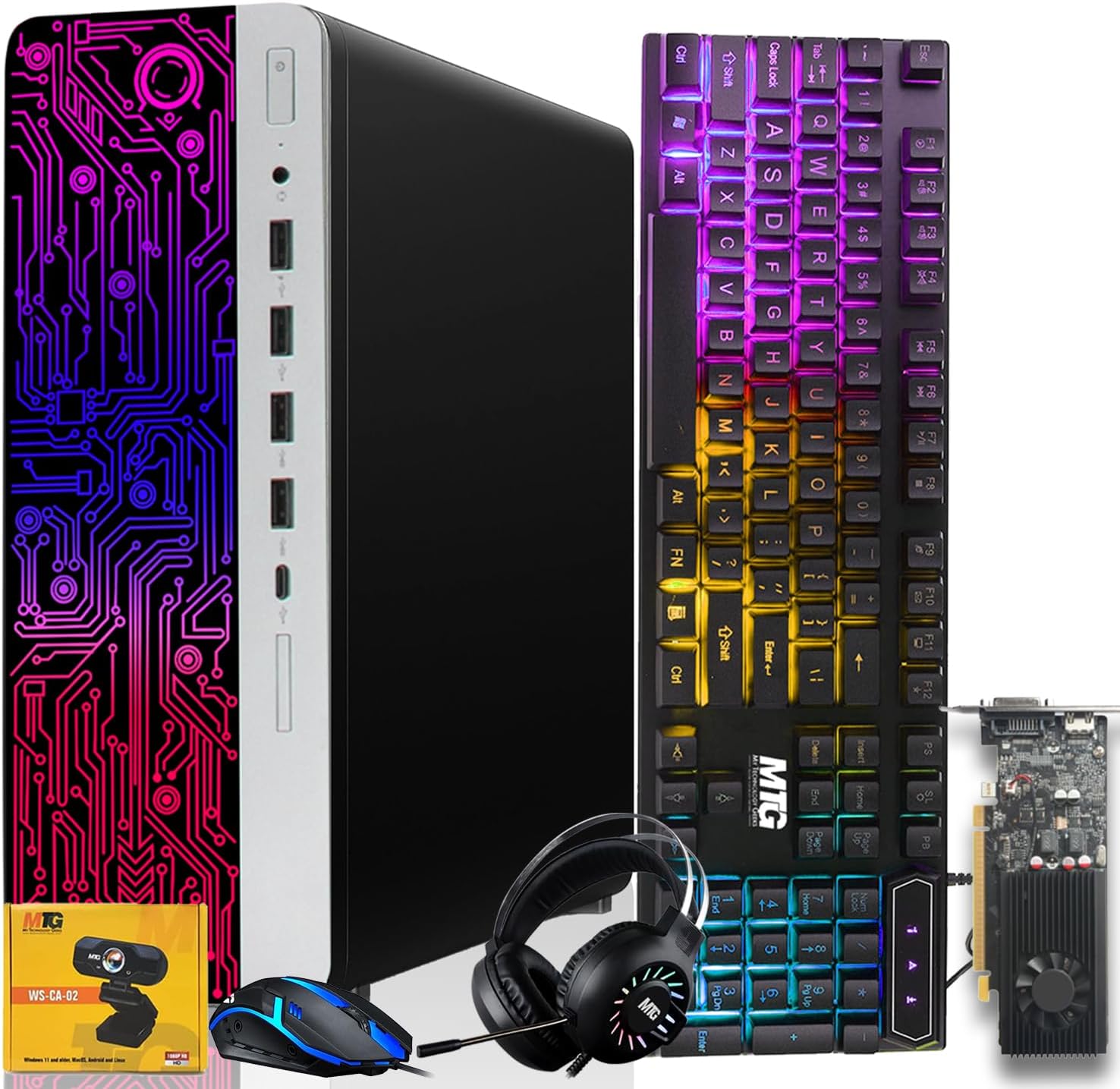 HP G3 Gaming Desktop PC with Intel Core i7 and RGB Accessories