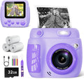 Kids Camera Instant Print for Ages 3-12 - Portable Print & Video Toy