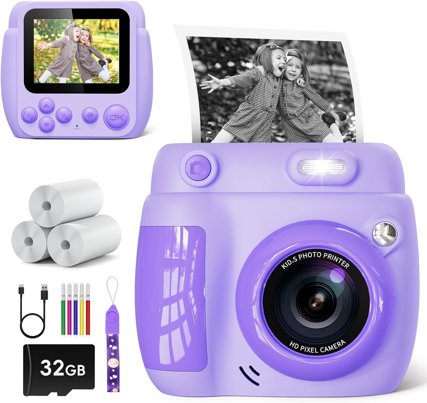 Kids Instant Print Camera for Creative Fun and Memories