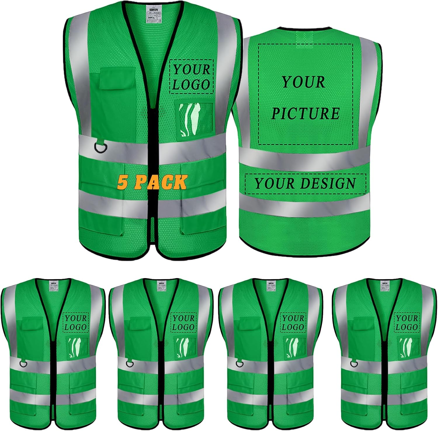 Custom Safety Vest High Visibility Reflective Workwear for All