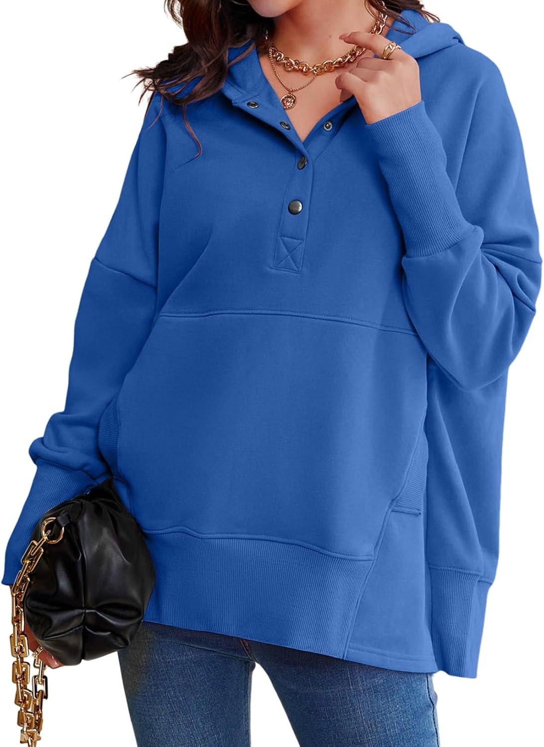 AlvaQ Womens Oversized Sweatshirts for Cozy Winter Outfits