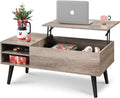 Lift Top Coffee Table for Living Room - Adjustable Storage