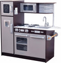 KidKraft Uptown Espresso Wooden Play Kitchen - Modern Pretend Play