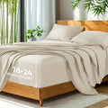 100% Viscose Bamboo Sheets Queen - Extra Deep Pocket Cooling Luxury