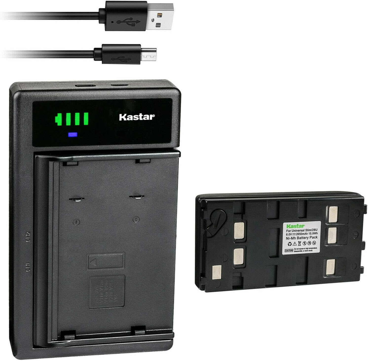 Kastar Battery and Smart USB Charger for JVC Camcorders