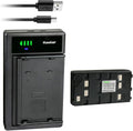 Kastar 1-Pack Battery and Smart USB Charger - Compact 6.0V 2650mAh