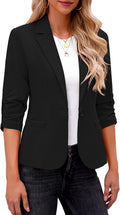 Women's 3/4 Sleeve Blazer Jacket - Dressy Business Casual