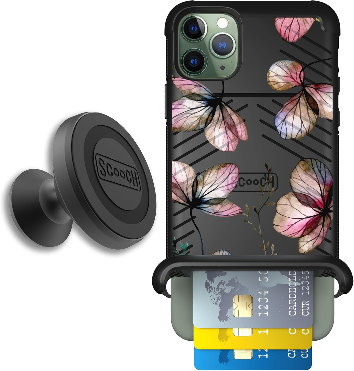 Scooch iPhone 11 Pro Max Case with Hidden Card Holder Feature