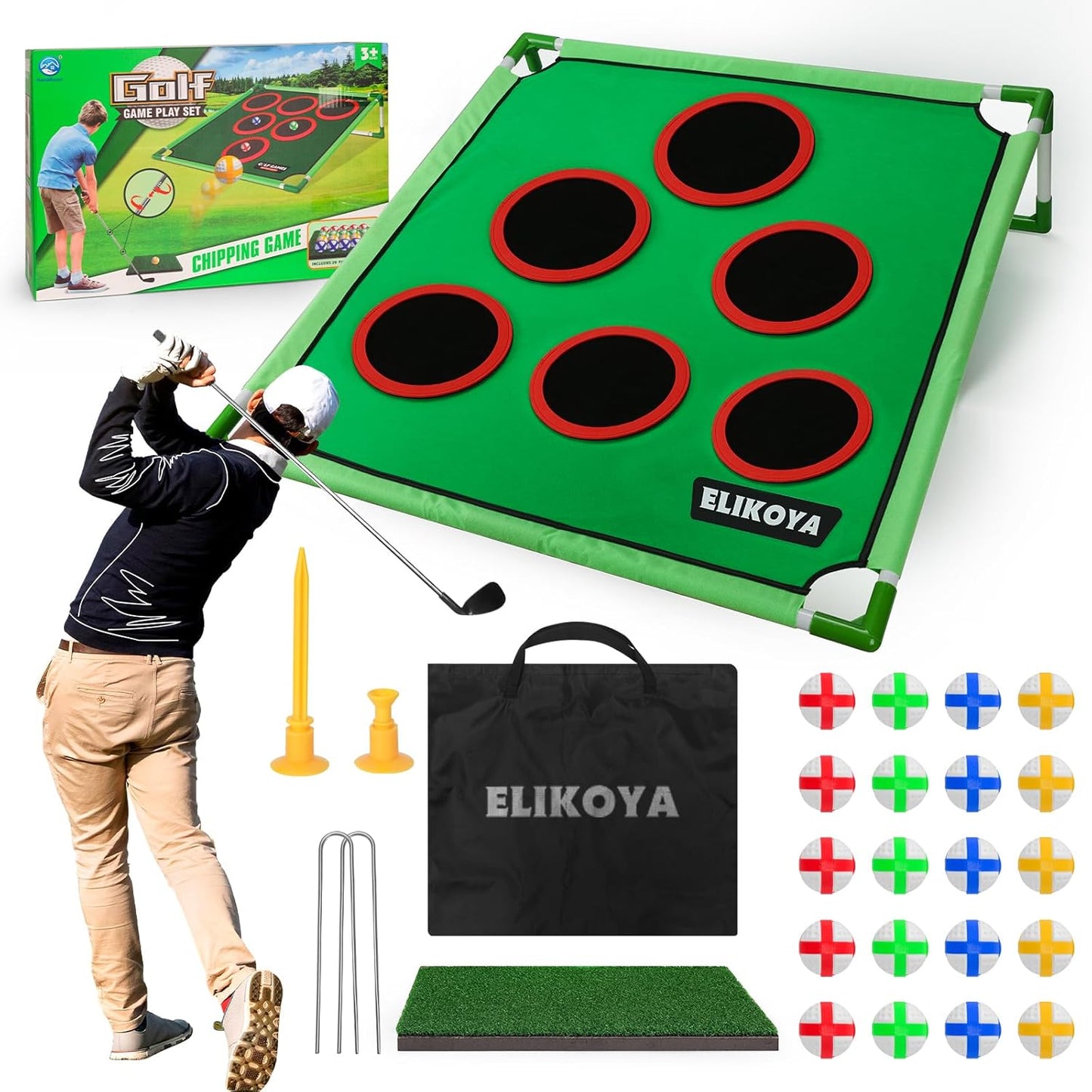 Portable Golf Chipping Game Set - Fun for All!