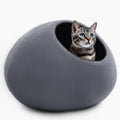 Woolygon Premium Wool Cat Cave Bed - Warm Felt Retreat for Cats