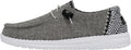 Fun and Comfortable Lace-Up Chambray Loafers for Women