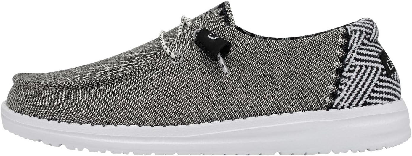 Hey Dude Women's Wendy Chambray Lace-Up Loafer for Comfort