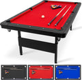Mid-Size Billiards Table 6-8 ft - Portable, Ready to Play