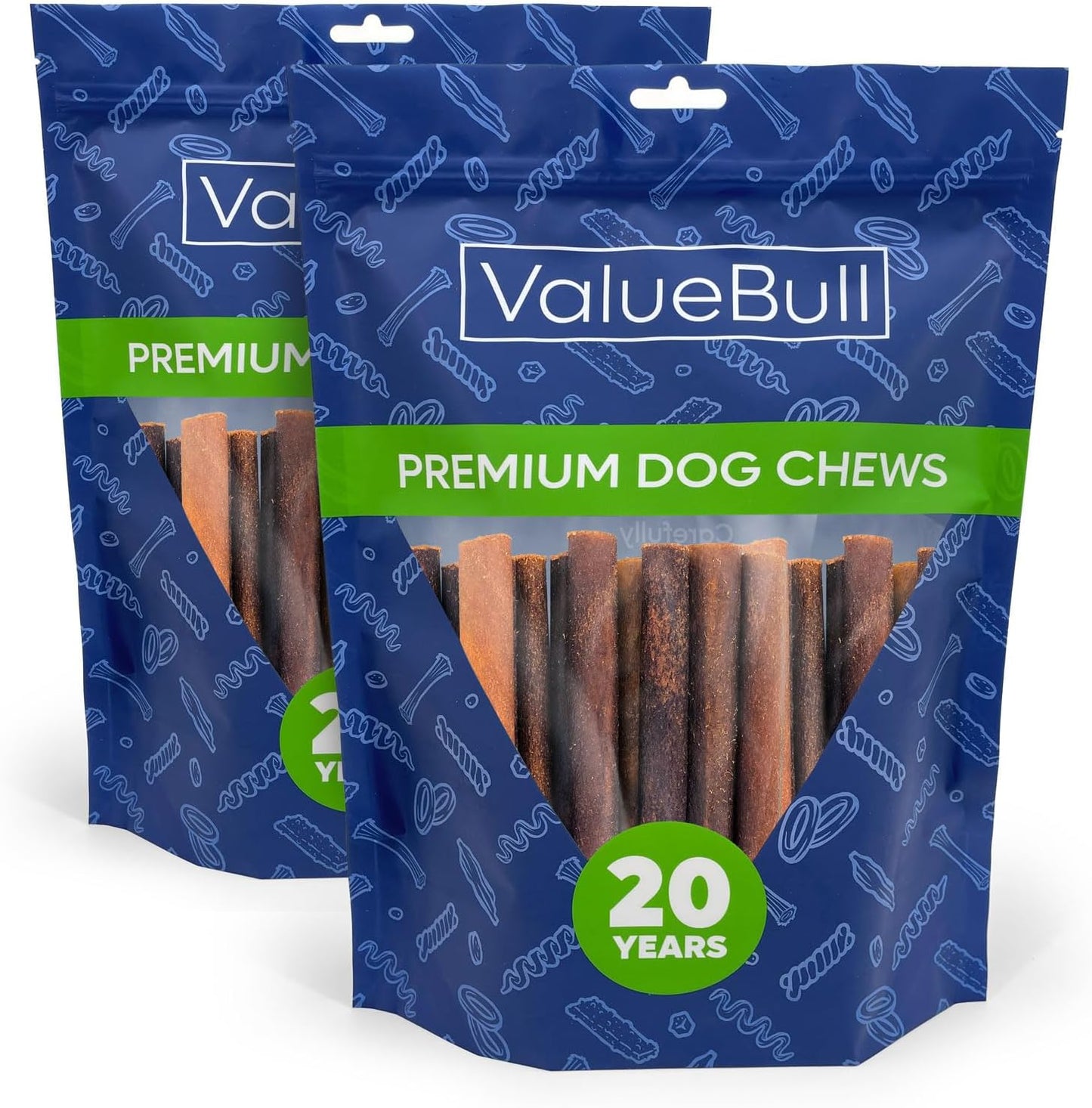 ValueBull Collagen Sticks for Dogs - Natural Long-Lasting Chews