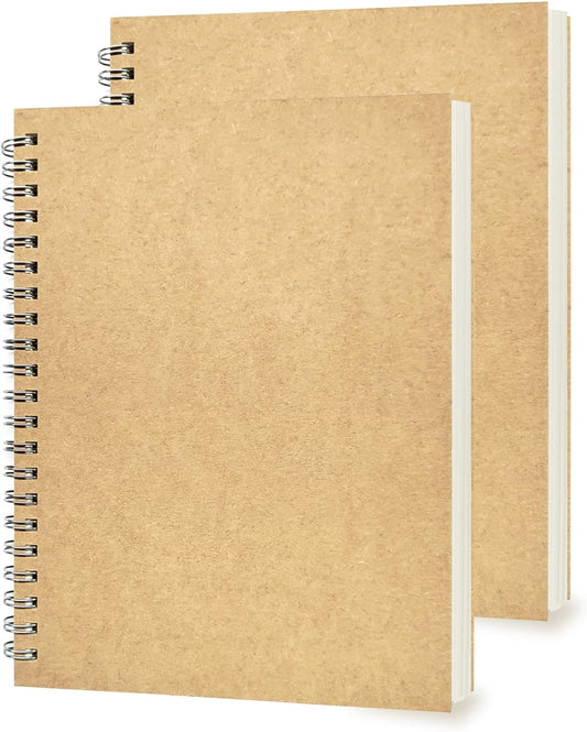 Ykimok 2 Pack Spiral Notebooks - Compact & Durable!