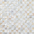 Peel and Stick Backsplash Shell Tiles Mother of Pearl Mosaic - Natural