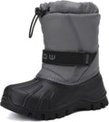 Kids Waterproof Snow Boots for Boys & Girls - Insulated Ankle Warm