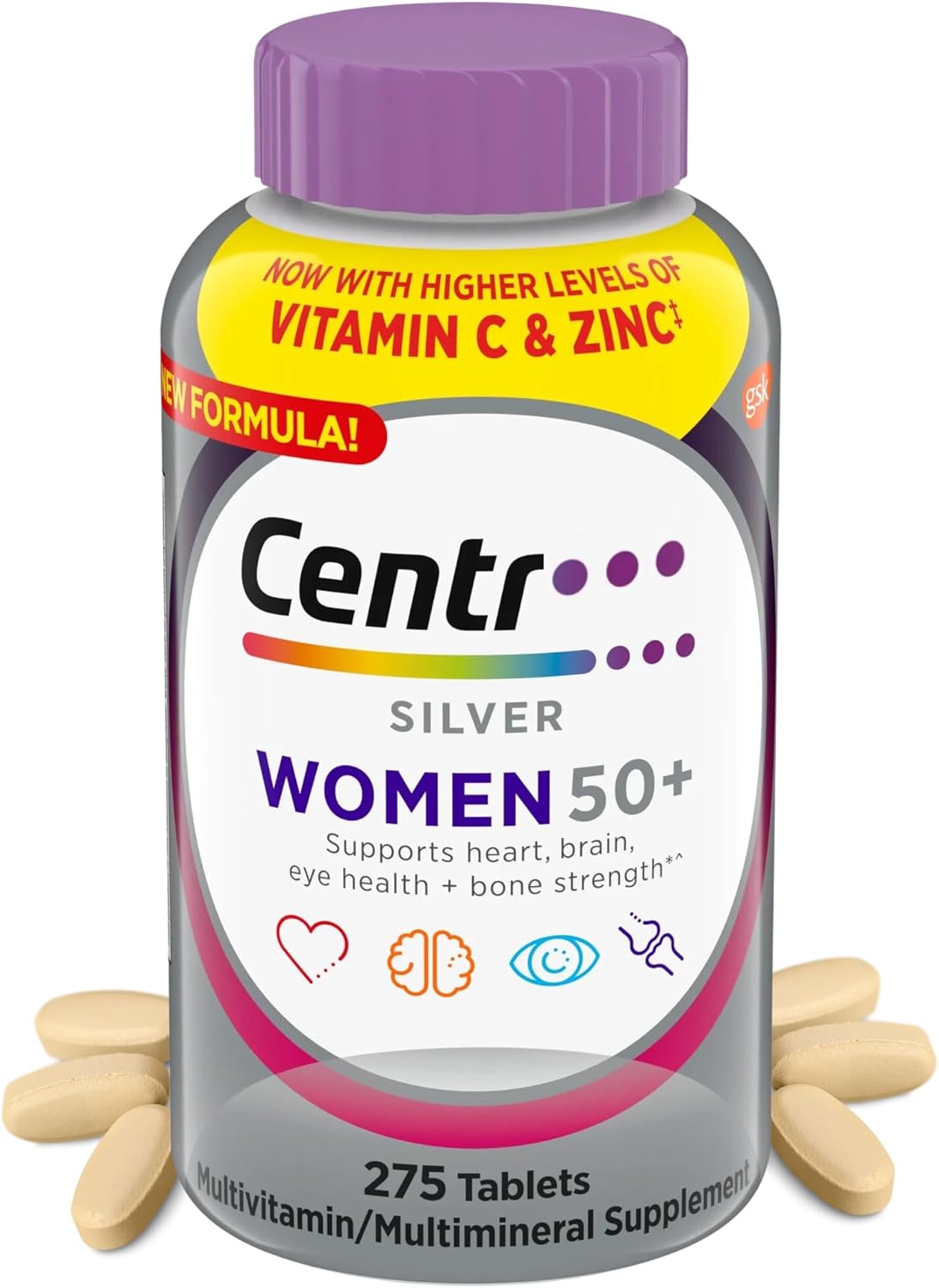 Comprehensive Multivitamin for Women 50 Plus with Zinc Support
