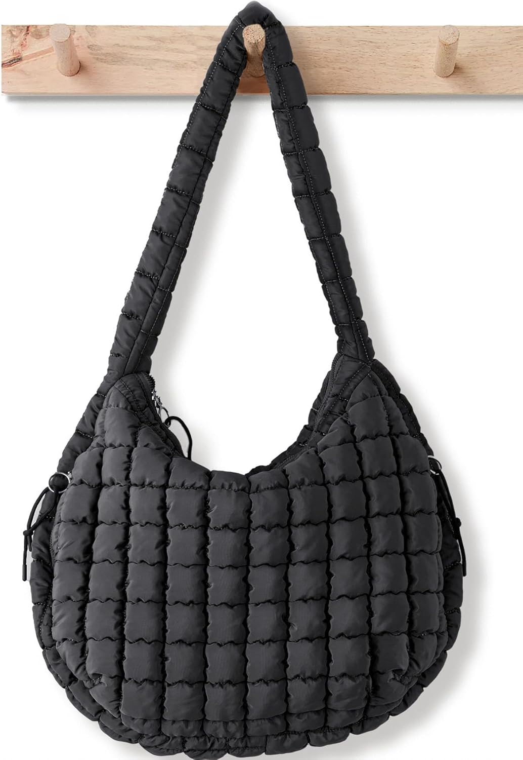 Large Quilted Puffer Tote Bag for Women - Stylish Carryall