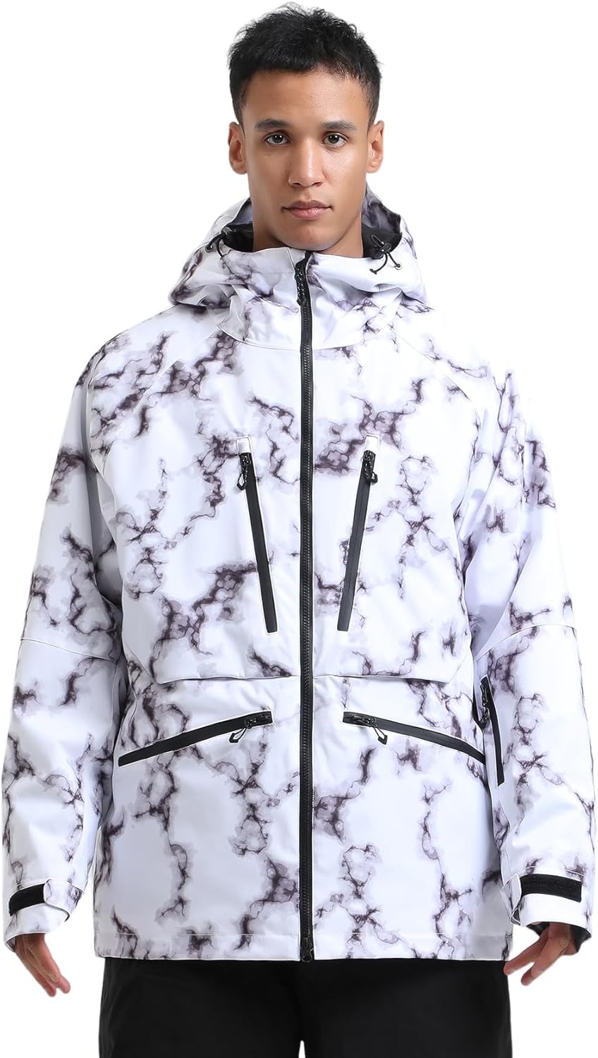 GSOU SNOW Mens Snowboard Jacket - Waterproof Insulated Coat