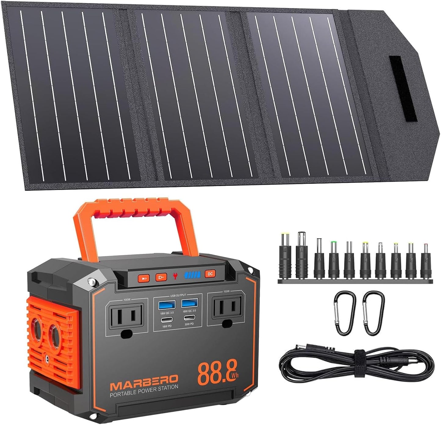 MARBERO Portable Power Station: 150W Peak Power Bank