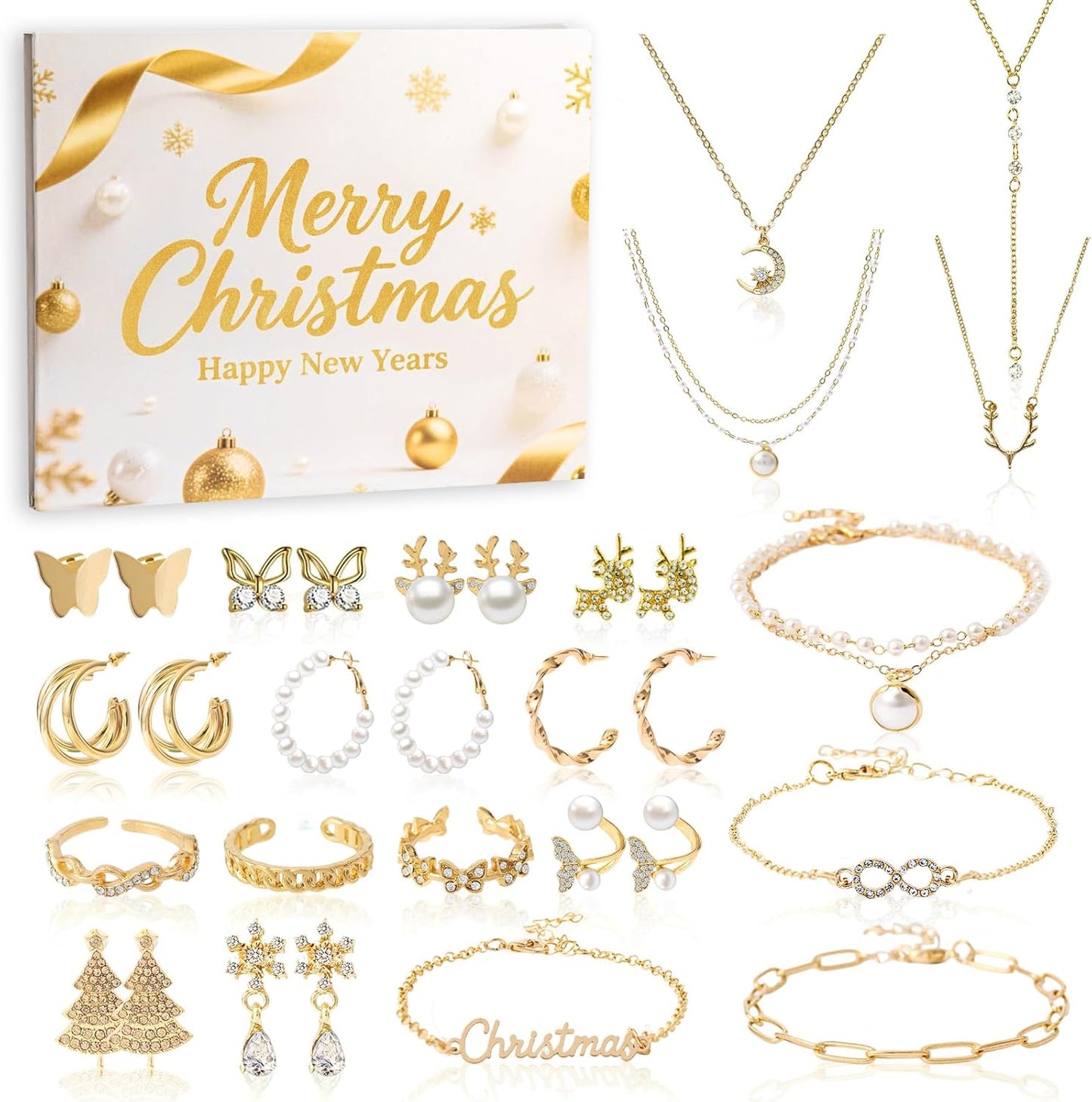 Jewelry Advent Calendar 2025 for Women - 24 Days of Surprises