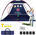 SPORTSWIN Golf Net: Auto Ball Return, Tri-Turf Mat, Heavy Duty