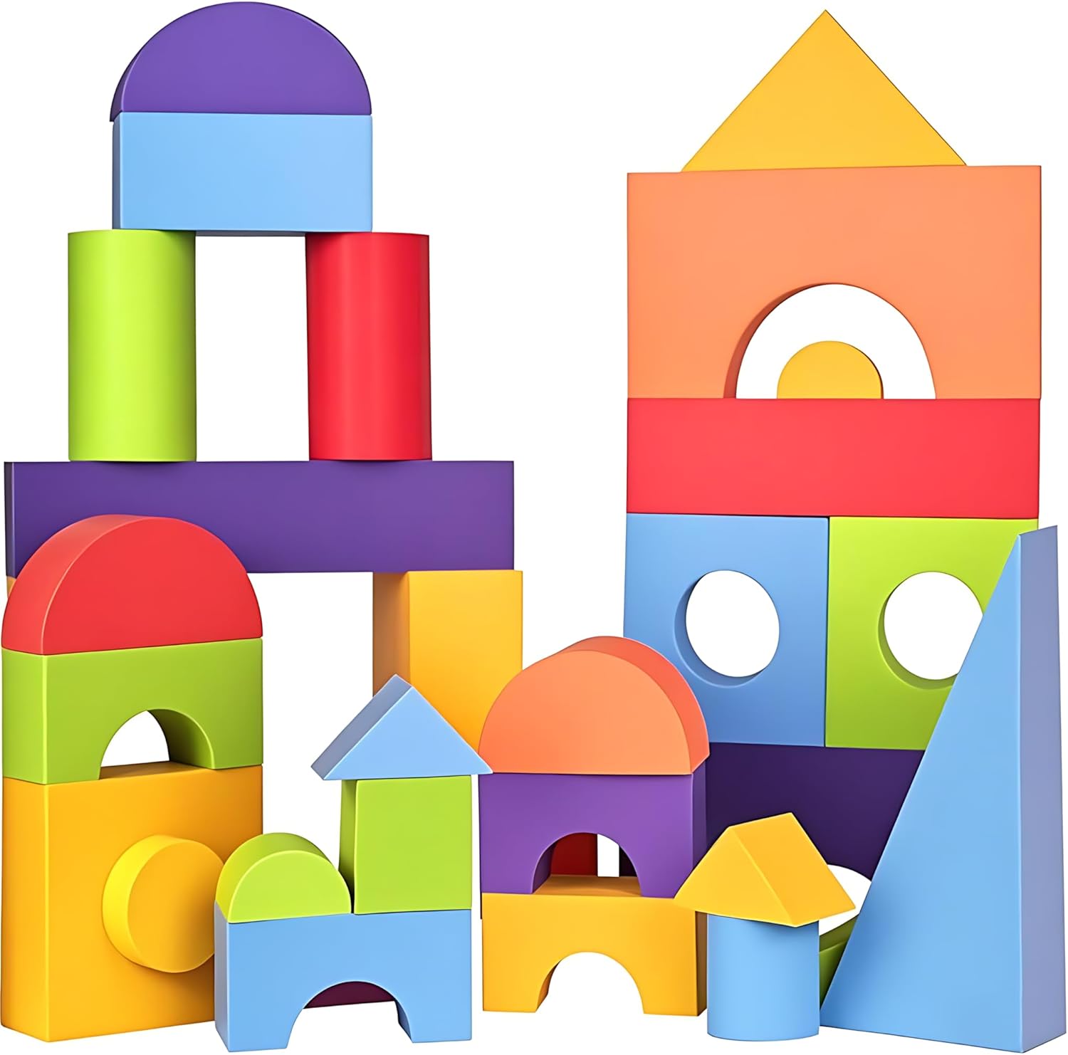 Large Foam Building Blocks for Toddlers - Fun & Educational