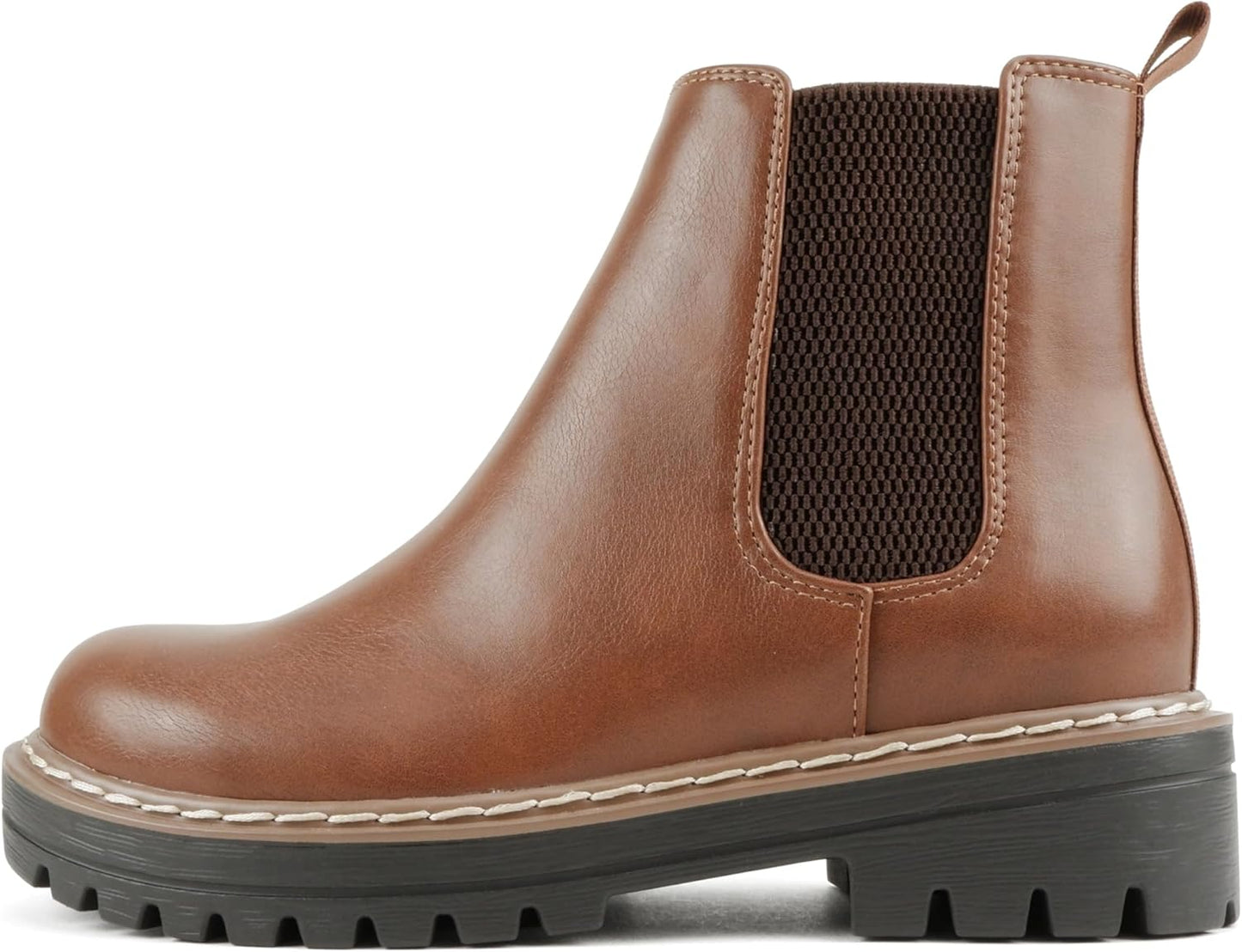 Soda Women Lug Sole Low Heel Chelsea Ankle Bootie Review