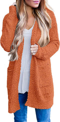 Women's Long Sleeve Soft Chunky Knit Cardigan - Open Front Cozy