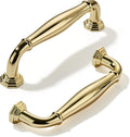 Polished Brass 3 in Cabinet Pulls 10-Pack - Heavy Duty Solid Handles
