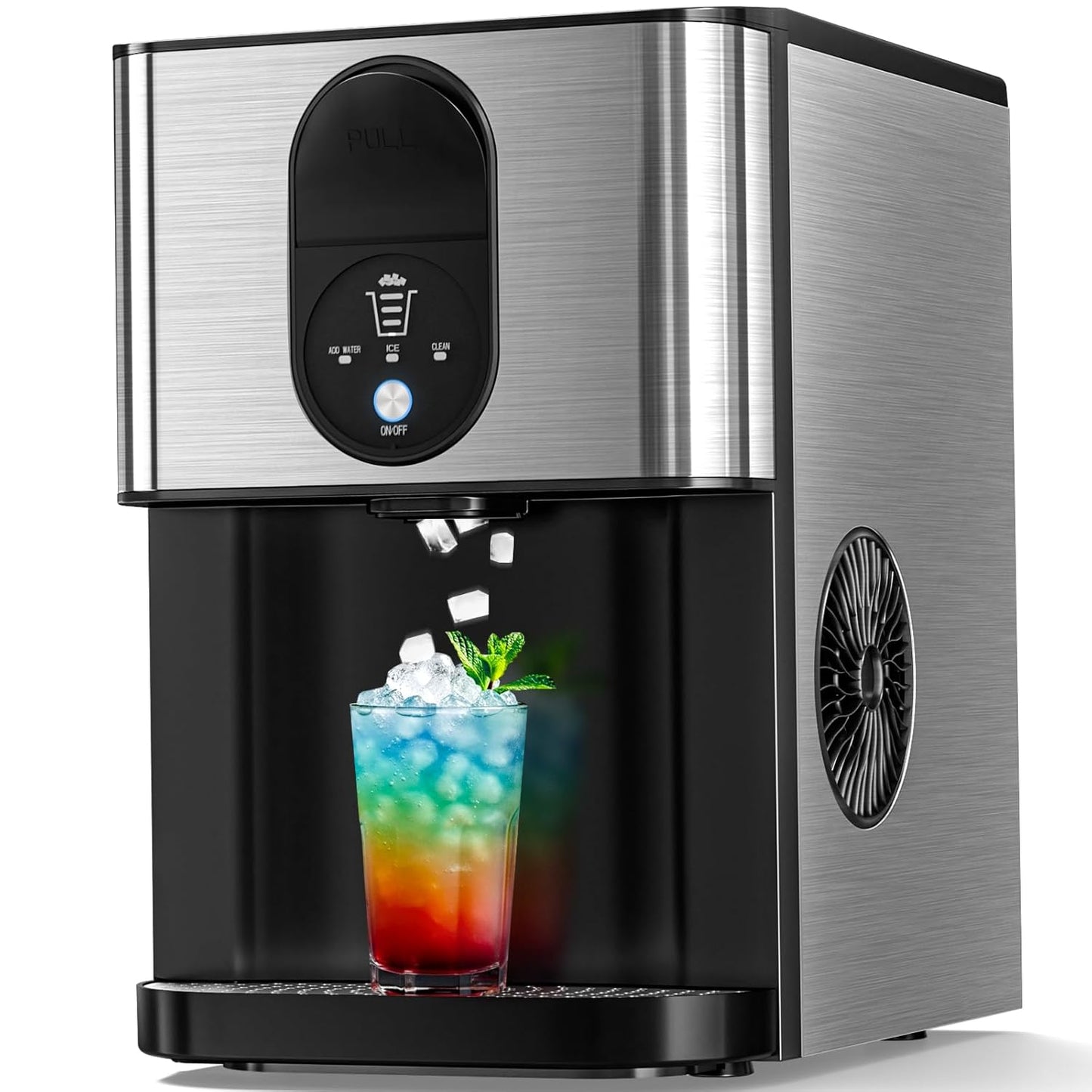 Nugget Ice Maker Countertop for Home, Office, and Bar Use
