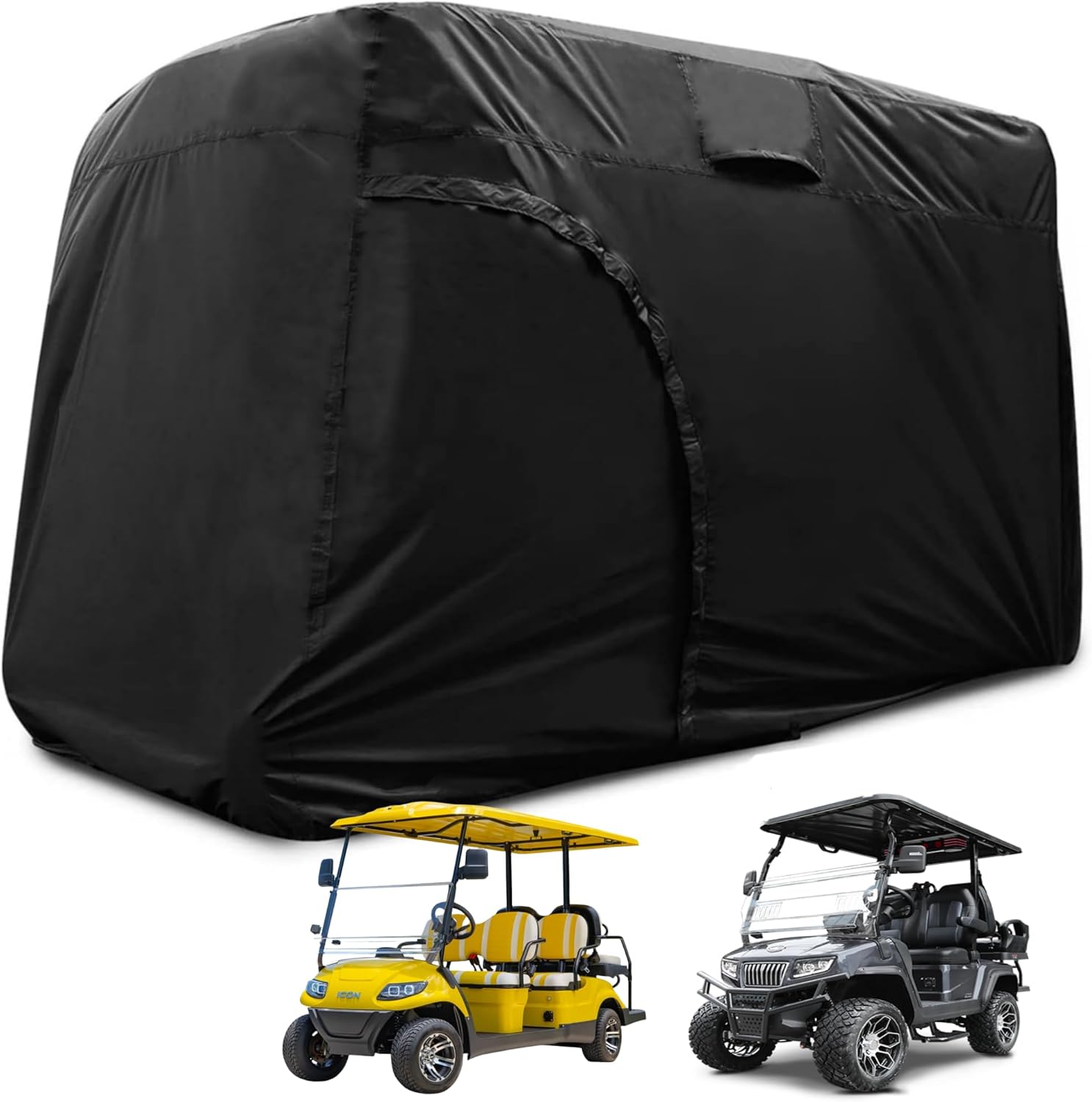 Waterproof Golf Cart Cover for 2/4/6 Passengers - Durable Protection