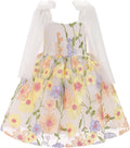 Junior Bridesmaid Floral Lace Tulle Dress for Flower Girls