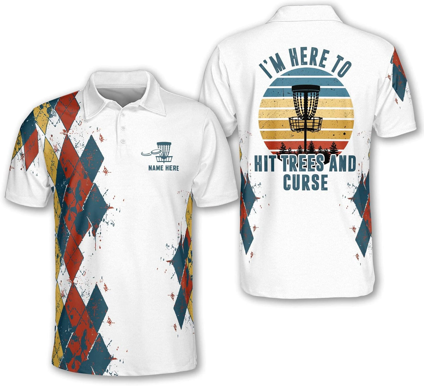 Customized Disc Golf Shirts for Men: Retro Style Fun! 