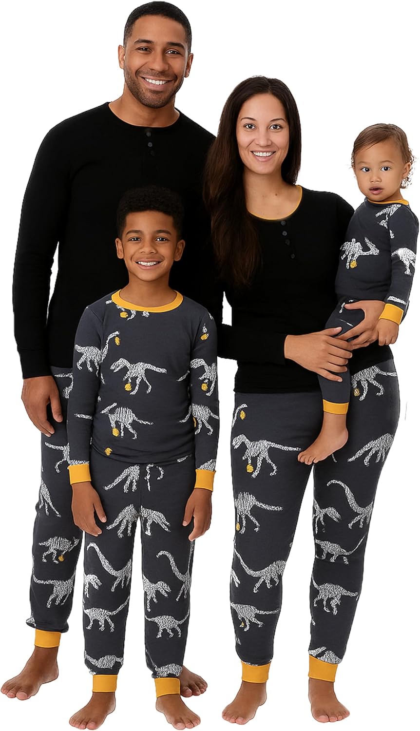 Family Matching Holiday Pajamas 100% Organic Cotton for All